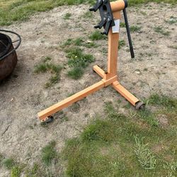 Rotating Engine Stand 750 lbs. Load Cast Iron Motor Hoist Dolly 