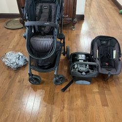 Evenflo Pivot Stroller & safemax Car Seat