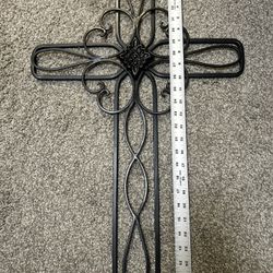 Solid Iron Wall Cross