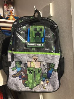 Minecraft Backpack w/ Lunchbox