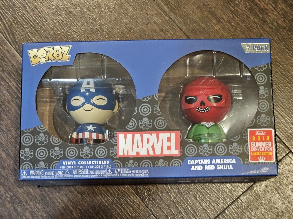 Dorbz Marvel Captain America & Red Skull Pack