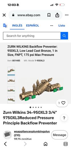 Back flow preventer