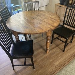 Kitchen Dining Table And 4 Chairs