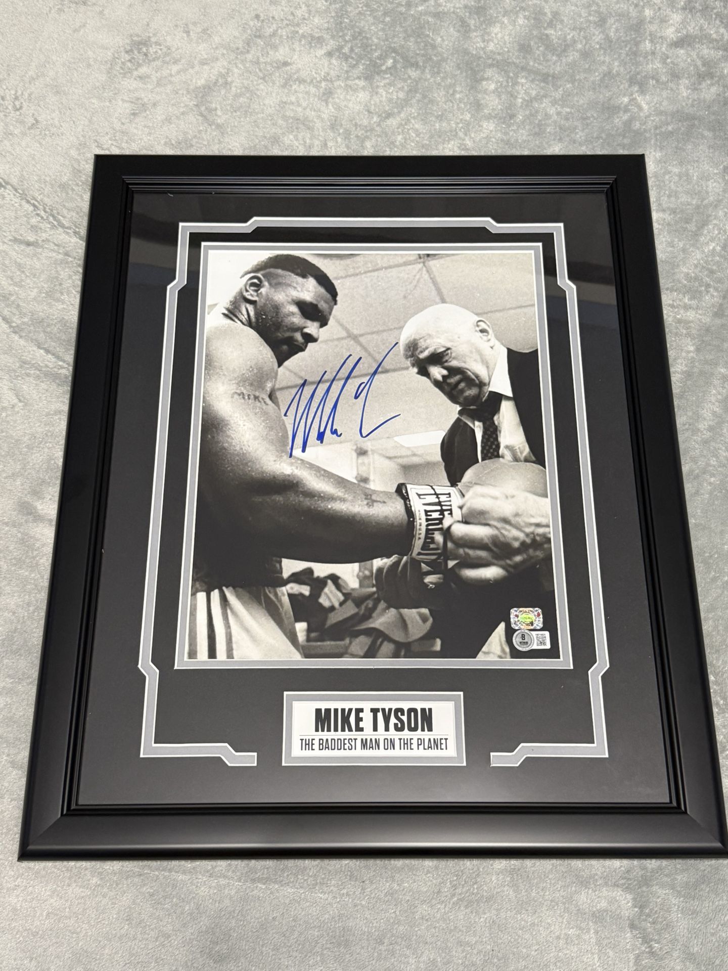 Mike Tyson Autographed Signed 11x14 Boxing Photo Framed Beckett COA
