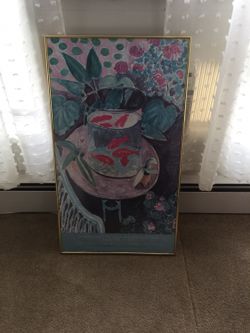 Henri Matisse goldfish poster 1986