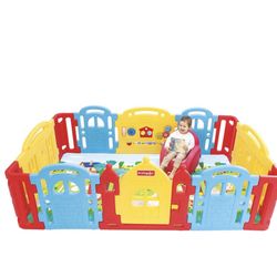 Dwingular Colorful Play Yard