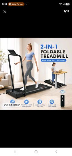 ✨️NEW✨️ 2-in-1 Foldable Treadmill with Remote Control