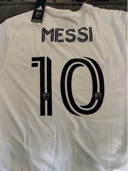 Adidas MLS Club Internacional De Futbol Messi #10 Large White Jersey