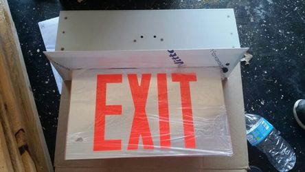 Exit sign