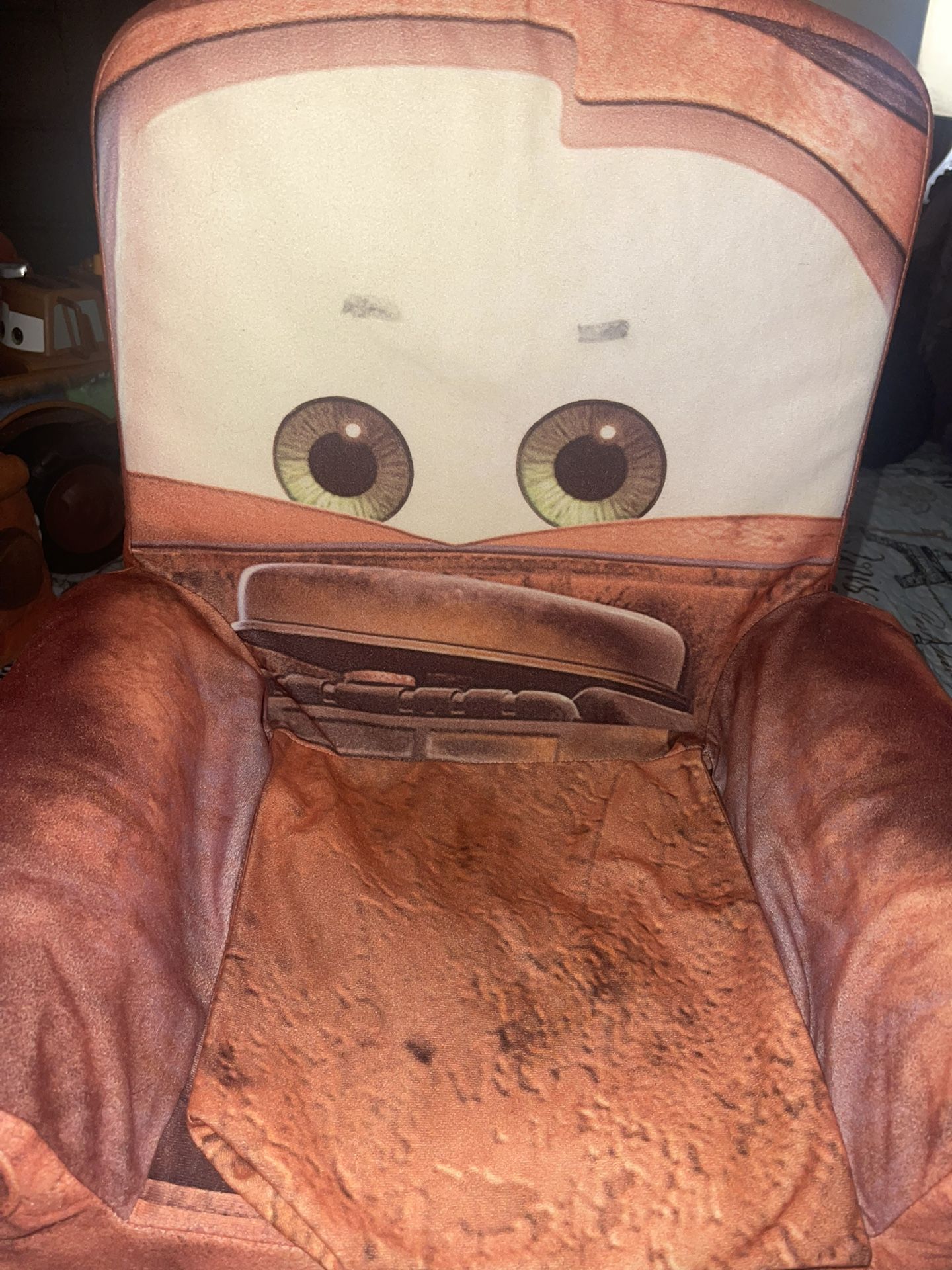 Tow Mater Plush Chair Super Cute Only Used As Decor . I Have Other Mater Items On My Page As Well. All New. 