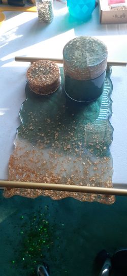 Resin Rolling Tray w/Grinder & Container