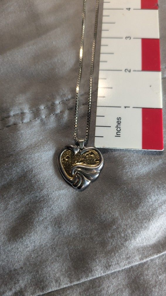 Silver Heart Gorham Sterling Necklace
