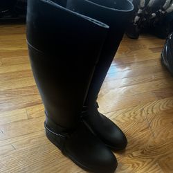 Givenchy Black Rain Boots 