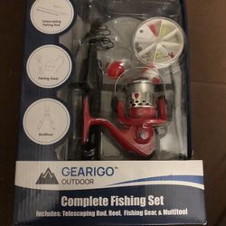 Telescoping, Fishing Rod And Reel Set