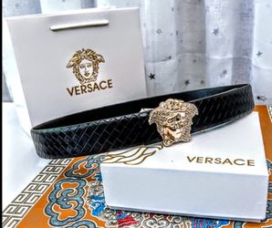 VERSACE BELT 100% LEATHER