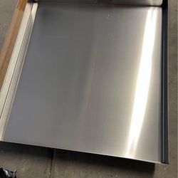Stainless Steel Washer Floor Tray - 28x30x2.5 in