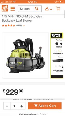 ryobi backpack blower
