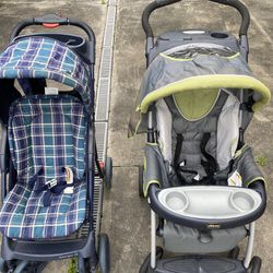 2 Strollers + Pack And Play 