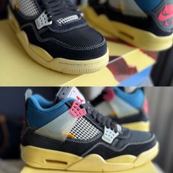 Jordan 4 Retro Union Off Noir Size 8