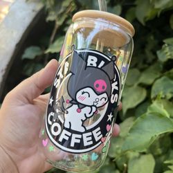 Kuromi Glass Cup 
