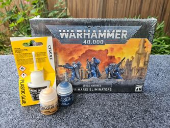 Warhammer 40k Primaris Eliminators Box (Unopened w/ Glue & Paints!)