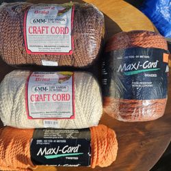 Braided and Twisted Crafting Cord