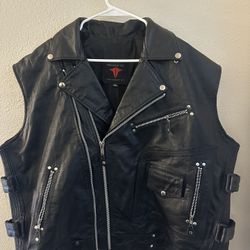 Men’s Leather Vest 