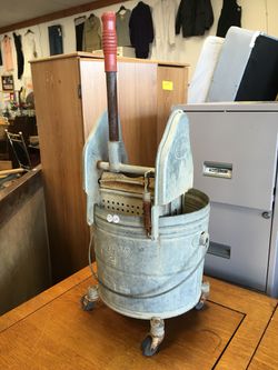 Antique mop bucket