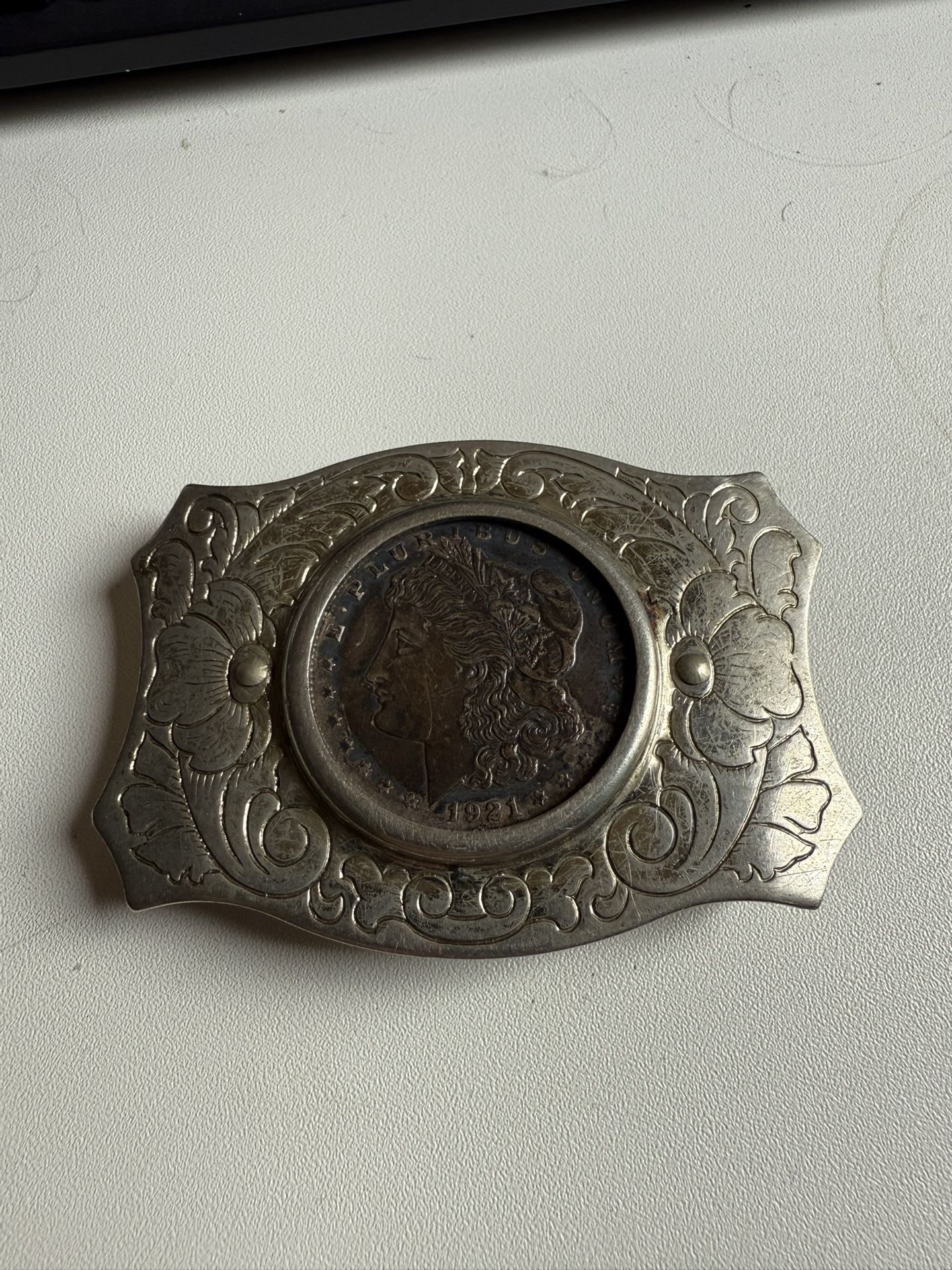 Morgan Silver Dollar Buckle 