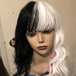 Black And White Wig