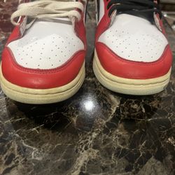 Nike Red, White,and Black Dunks Size 9.5