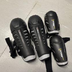 Fox Titan Race Dirt Bike Knee And Elbow Guards Adult