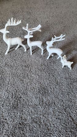 Porcelain Deer Set