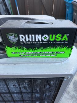 Rhino USA Retractable Ratchet Straps 4-Pack