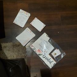 Floral Bridal / Wedding shower Game card (40+ Each)