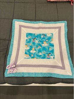 Baby Blanket & Crochet Booties Never Used