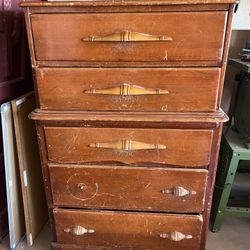 Vintage Antique Dresser Real Wood