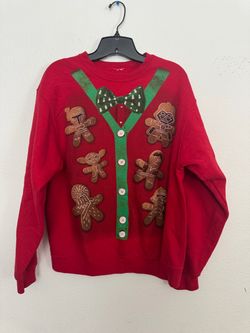 Star Wars Gingerbread Character Christmas Sweatshirt Size Medium