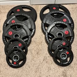 Rubberized Olympic Weight Set