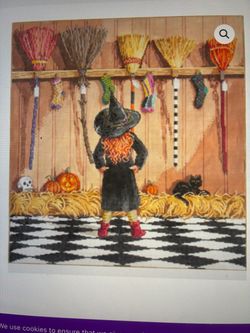 Needlepoint canvas “Decisions, Decisions”. New.