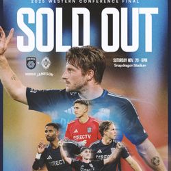 SDFC WESTERN CONFERENCE FINAL11/29 $160Each 