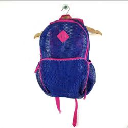 Blue & Pink Open Net Backpack EUC