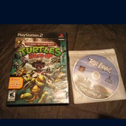 Teenage Mutant Ninja Turtles: Smash-Up (Sony PlayStation 2) OOP PS2 Game WITH COMIC  Rare Video Game 