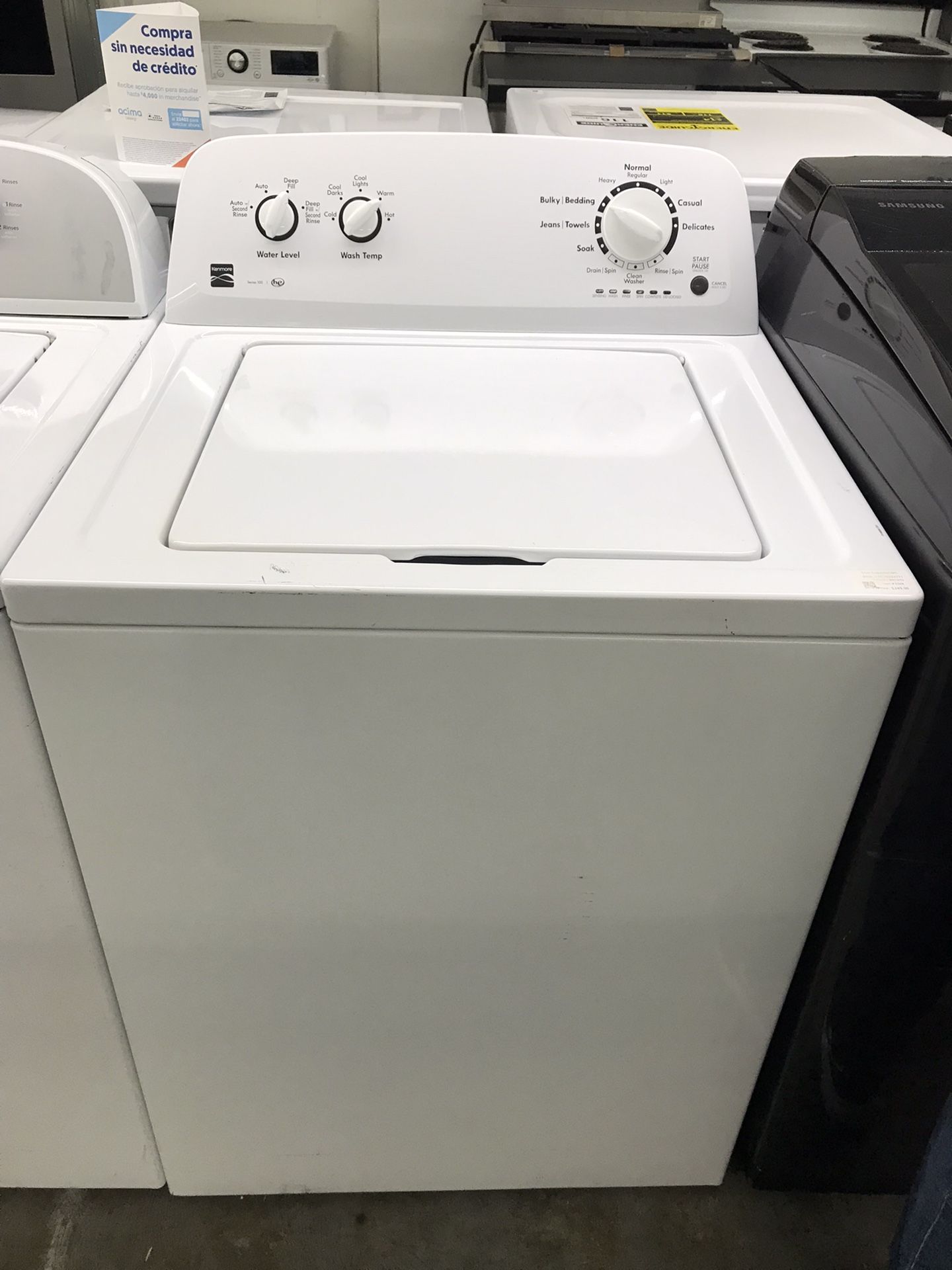 Kenmore Washer Top Load