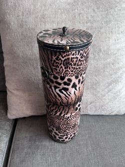 Leopard print wine box