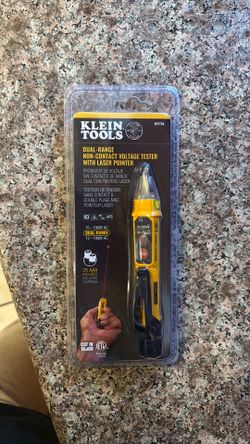 Klein tools dual range non- contact voltage tester with laser pointer
