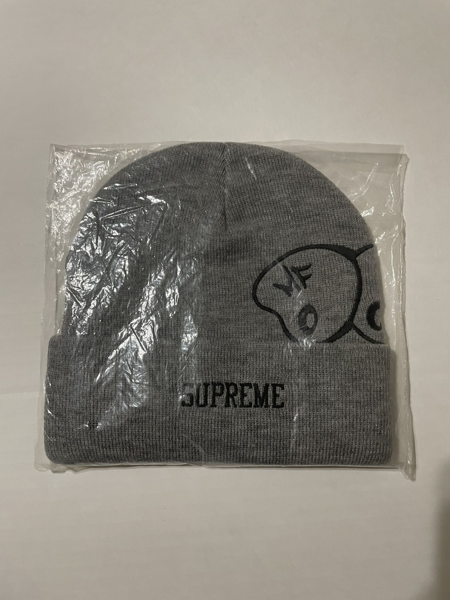 Supreme MF Doom Beanie Grey FW23
