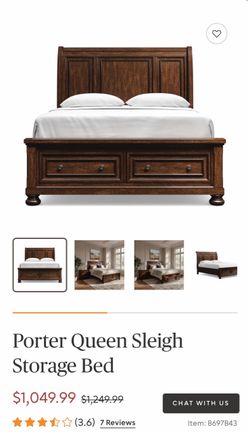 Porter Queen Sleigh Storage Bed