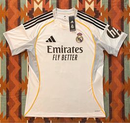 Adidas Real Madrid Kylian Mbappe #9 Home Jersey Men’s Large