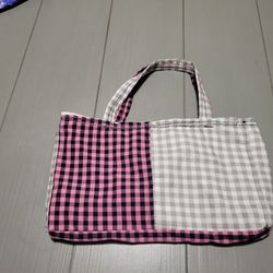 Pink And Grey Reversible Bible Bag